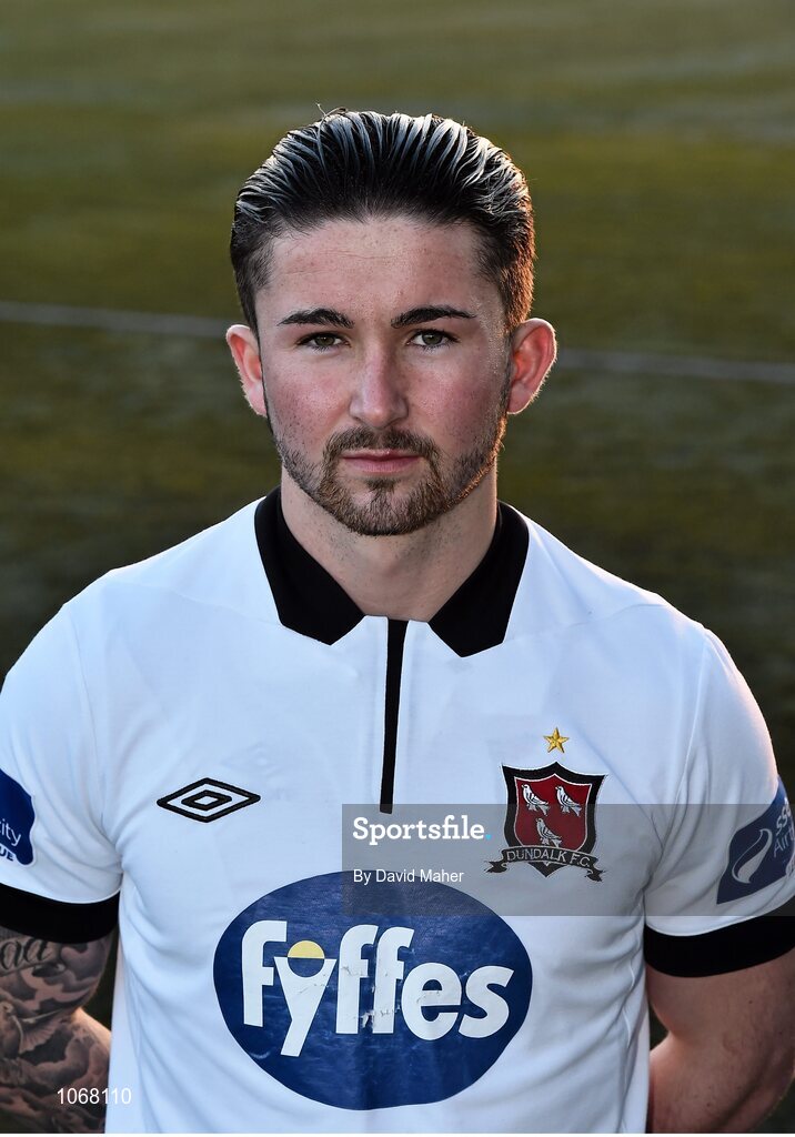 15 February 2015; Sean Maguire, Dundalk. Dundalk Squad and Player Portraits, Oriel Park, Dundalk, Co. Louth. Picture credit: David Maher / SPORTSFILE Picture credit: David Maher / SPORTSFILE