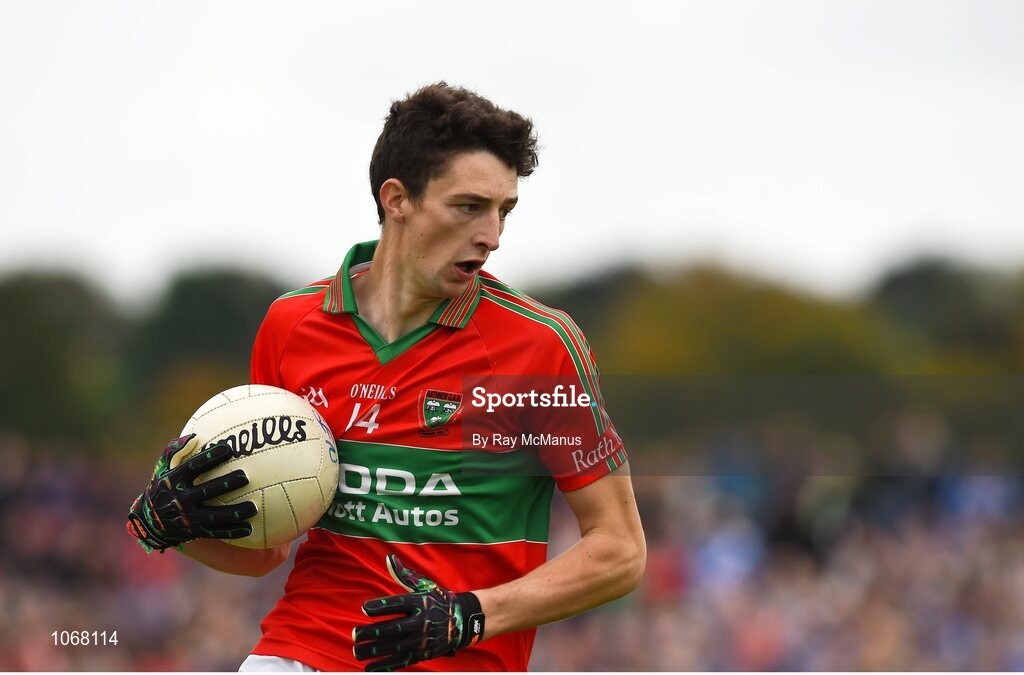 11 October 2015; Jody Merrigan, Rathnew. Renault Ireland Wicklow County Senior Football Championship Final, Rathnew v St Patrick's. County Grounds, Aughrim, Co. Wicklow. Picture credit: Ray McManus / SPORTSFILE