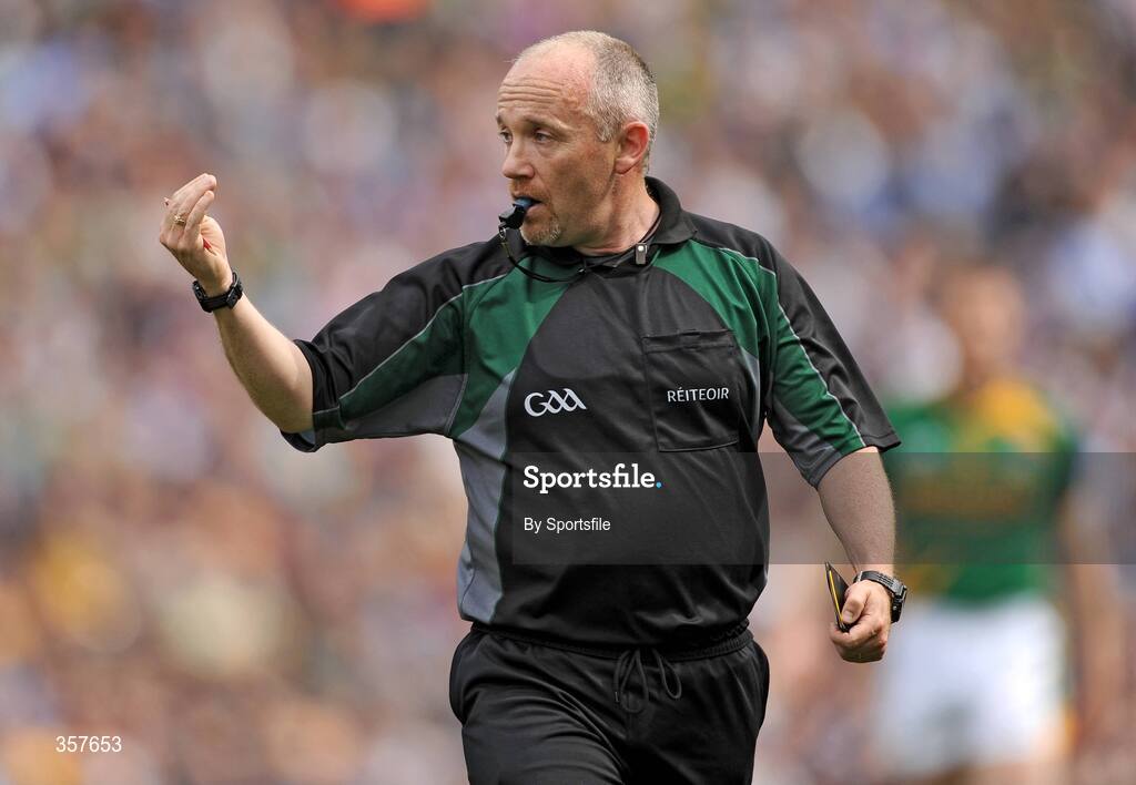 7 June 2009; Referee Martin Duffy. Leinster GAA Football Senior Championship Quarter-Final, Dublin v Meath, Croke Park, Dublin. Photo by Sportsfile