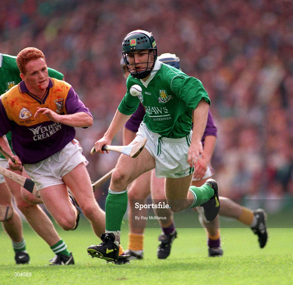 1 Sept 1996. Damien Quigley, Limerick Hurling. All-Ireland Hurling Final, Wexford v Limerick, Croke Park, Dublin. Picture Credit: Ray McManus/SPORTSFILE.