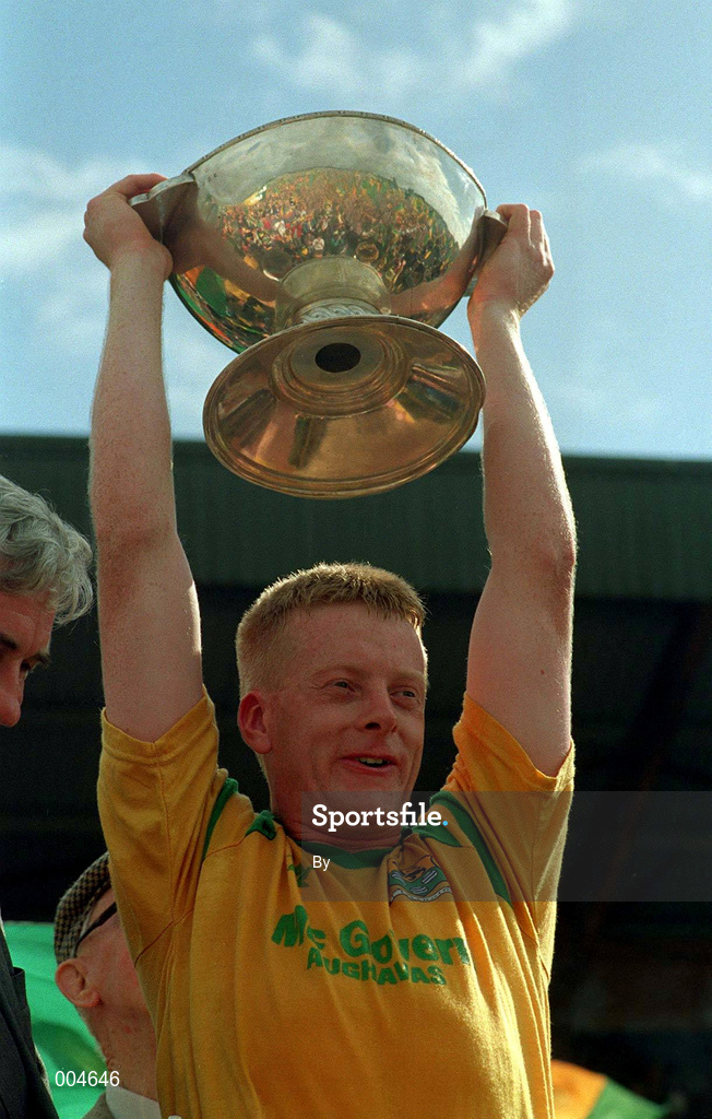 30 May 1998. Tipperary's Bernard Hahessy goes up for a high ball