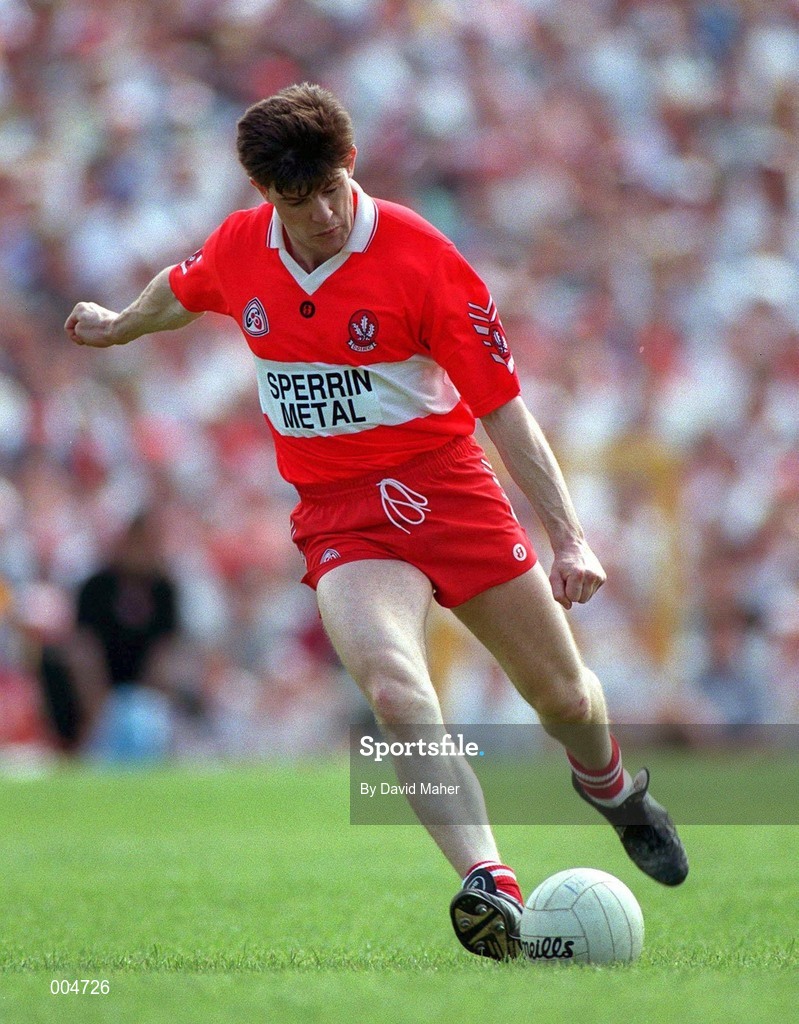 25 June 1995; Enda Gormley of Derry during the Munster Senior Football Championship Semi-Final match between Cork and Clare at Gaelic Grounds, Limerick. Photo by David Maher/Sportsfile