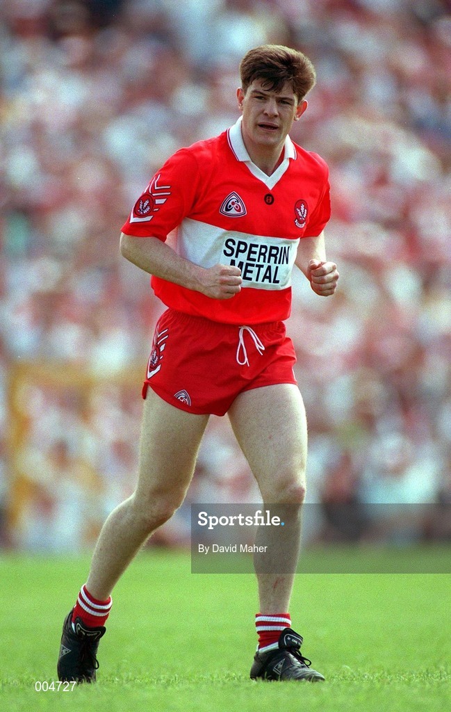 25 June 1995; Enda Gormley of Derry during the Munster Senior Football Championship Semi-Final match between Cork and Clare at Gaelic Grounds, Limerick. Photo by David Maher/Sportsfile