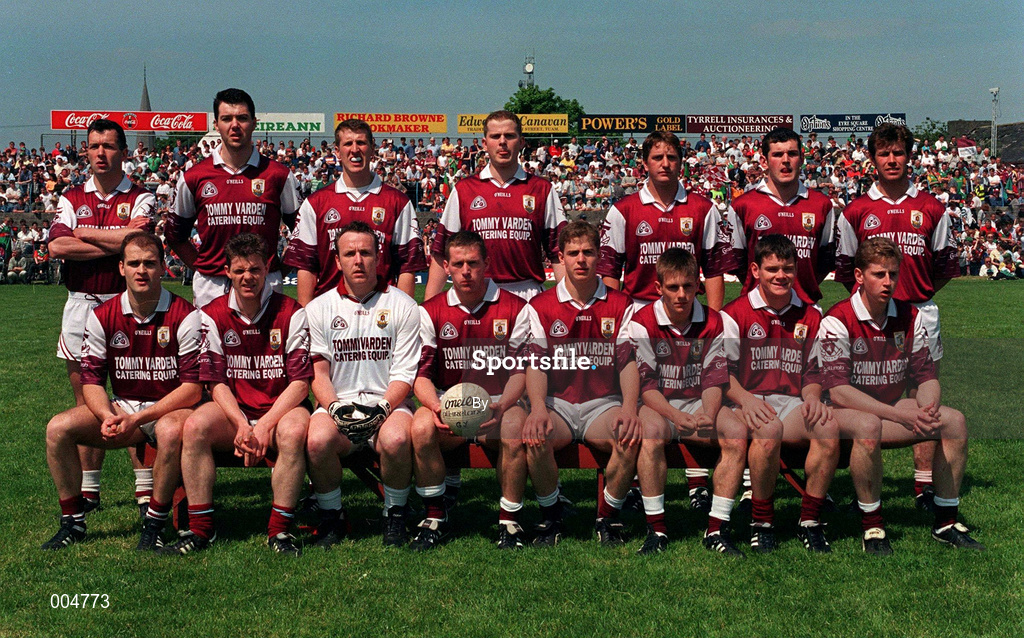 25 May 1997. The Galway team who were defeated Mayo. Connacht Football Championship, Galway v Mayo, Tuam, Co. Galway. Picture Credit: Ray McManus/SPORTSFILE.