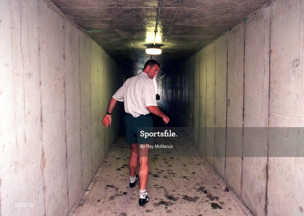 3 September 1996; Mayo manager John Maughan in the players tunnel at McHale Park in Castlebar, Mayo, during a press night ahead of their Bank of Ireland All-Ireland Senior Football Championship Final against Meath. Photo by Ray McManus/Sportsfile