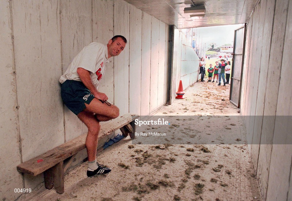 3 September 1996; Mayo manager John Maughan in the players tunnel at McHale Park in Castlebar, Mayo, during a press night ahead of their Bank of Ireland All-Ireland Senior Football Championship Final against Meath. Photo by Ray McManus/Sportsfile