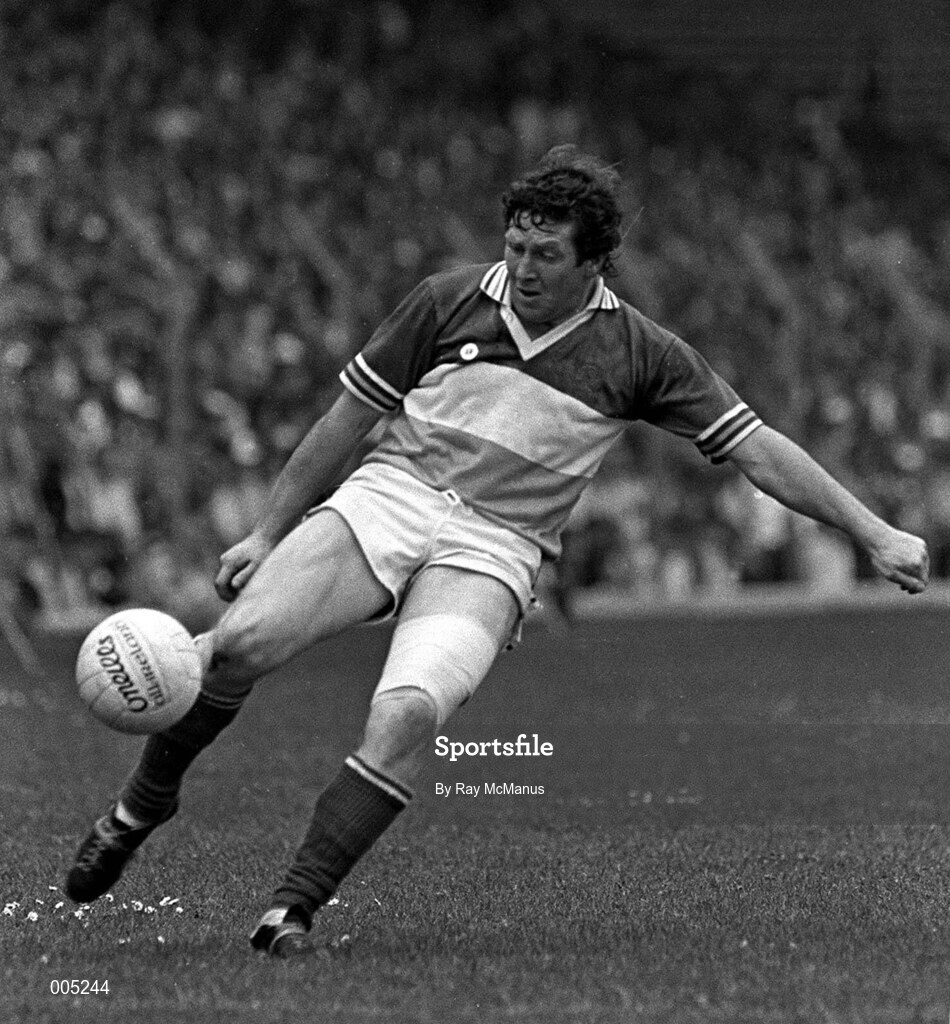 1 August 1982; Seamus Darby of Offaly during the Leinster Senior Football Championship Final match between Offaly and Dublin at Croke Park in Dublin. Photo by Ray McManus/Sportsfile