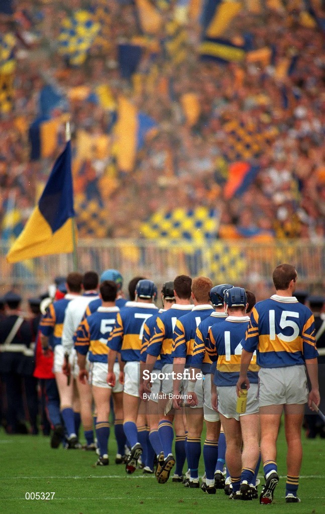 14 September 1997; The Tipperary team prior to the All Ireland Hurling Final match between Clare and Tipperary at Croke Park in Dublin. Photo by Matt Browne/Sportsfile