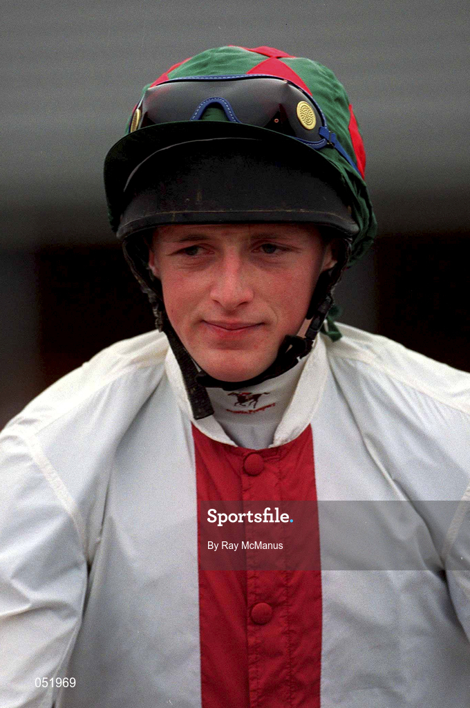 16 January 2000; Jockey Andrew Kelly prior to riding Minella Captain at Goosander (Colts & Geldings) Maiden Hurdle at Fairyhouse Racecourse in Meath. Photo by Ray McManus/Sportsfile