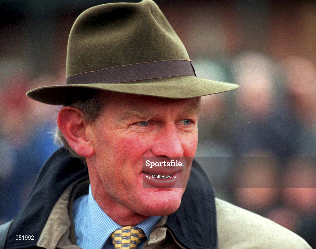 25 April 2000; Trainer Arthur Moore at Fairyhouse Racecourse in Meath. Photo by Matt Browne/Sportsfile