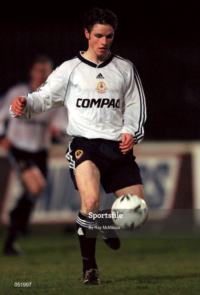 21 January 2000; Aubrey Dolan of Galway United during the Eircom League Premier Division match between St Patrick's Athletic and Galway United at Richmond Park in Dublin. Photo by Ray McManus/Sportsfile