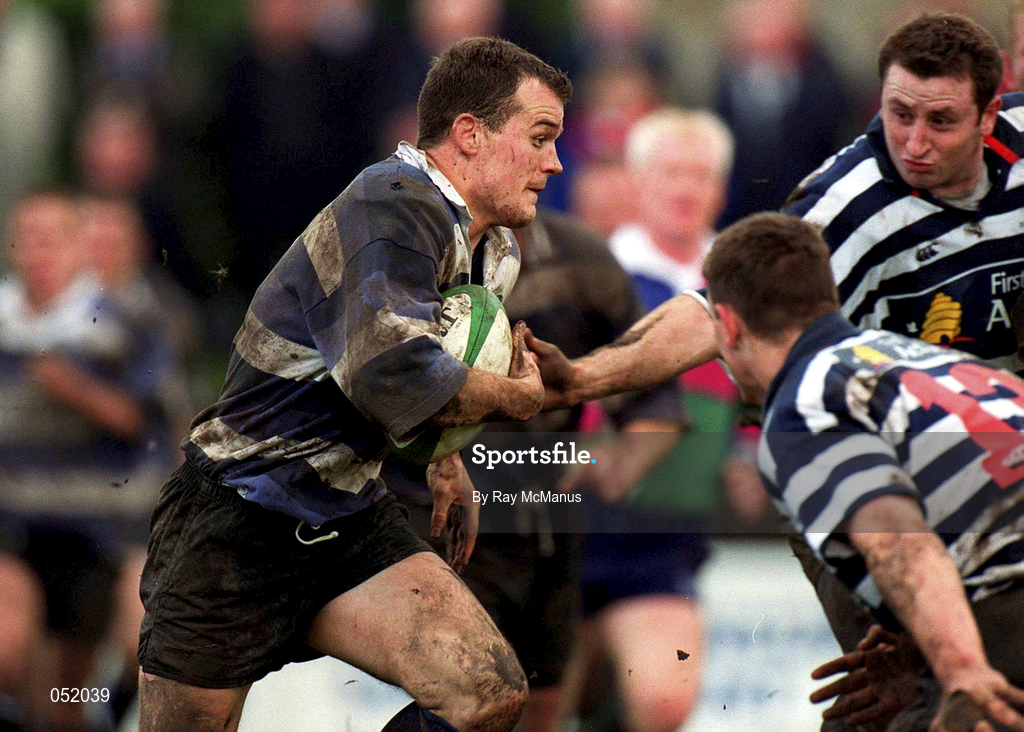 29 April 2000; Billy Treacy of Old Cresent during the AIB All-Ireland League Division 2 match between Blackrock College and Old Crescent at Stradbrook Road in Dublin. Photo by Ray McManus/Sportsfile