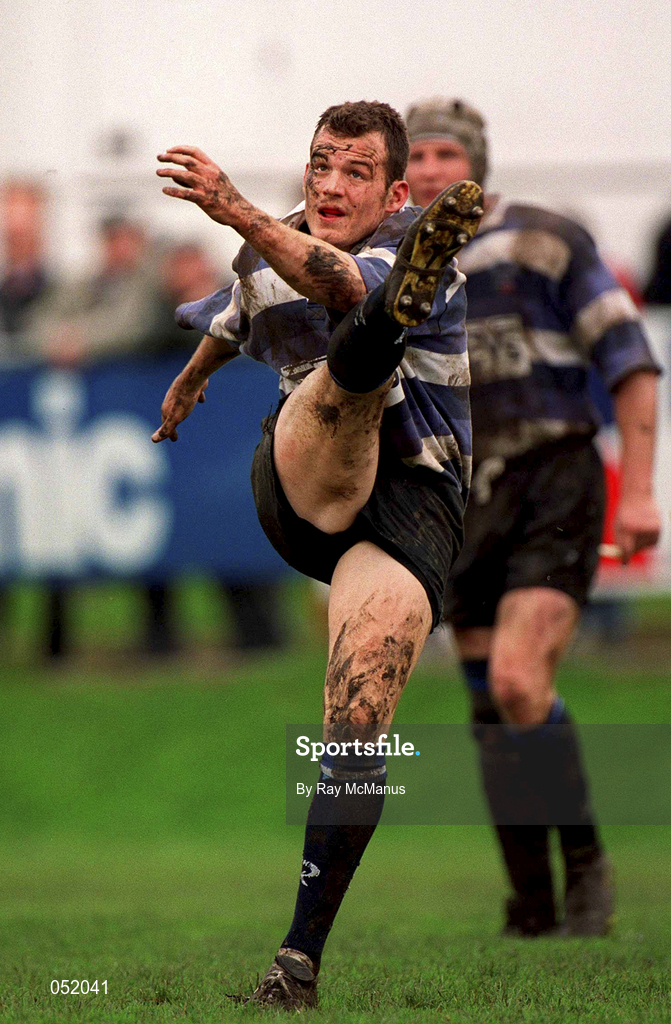 29 April 2000; Billy Treacy of Old Cresent during the AIB All-Ireland League Division 2 match between Blackrock College and Old Crescent at Stradbrook Road in Dublin. Photo by Ray McManus/Sportsfile