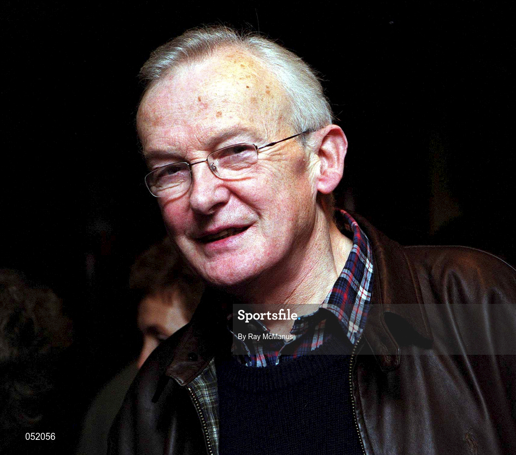 27 November 2000; Athletocs commentator Brendan Reilly at the I Remember it Well: Jimmy Magee, the Official Biography Book Launch. Photo by Ray McManus/Sportsfile