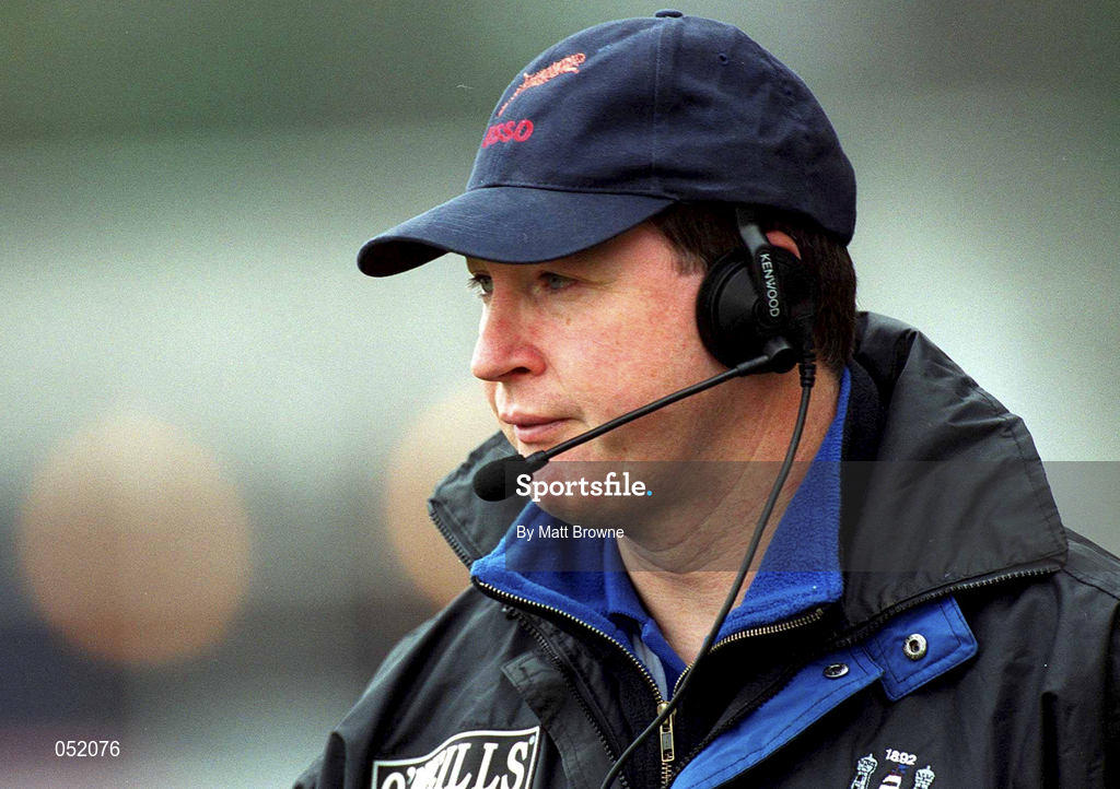 23 December 2000;  Cork Constitution coach Brian Hickey during the AIB All-Ireland League Division 1 match between Terenure College RFC and Cork Constitution RFC at Lakelands Park in Dublin. Photo by Matt Browne/Sportsfile