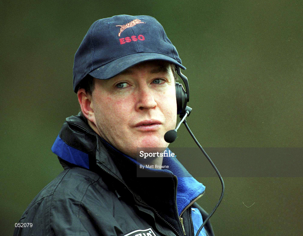 23 December 2000; Cork Constitution coach Brian Hickey during the AIB All-Ireland League Division 1 match between Terenure College RFC and Cork Constitution RFC at Lakelands Park in Dublin. Photo by Matt Browne/Sportsfile