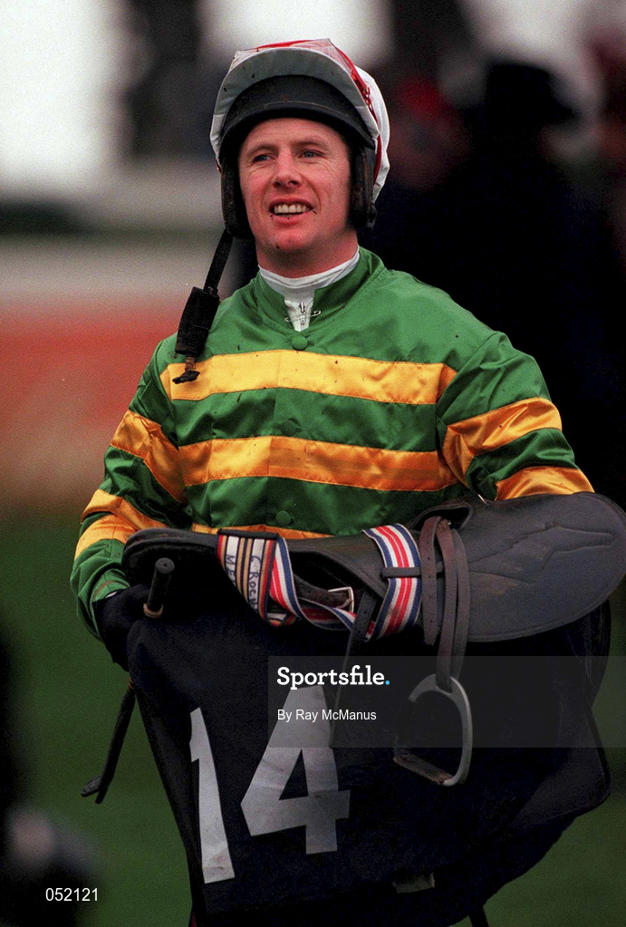 26 December 2000; Jockey Charlie Swan on Day One of the Leopardstown Christmas Festival at Leopardstown Racecourse in Dublin. Photo by Ray McManus/Sportsfile