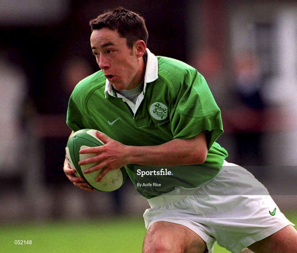 28 April 2000; Cillian Bohane of Ireland during the 4 Nations U18 Championship match between Ireland and England at Lansdowne Road in Dublin. Photo by Aoife Rice/Sportsfile