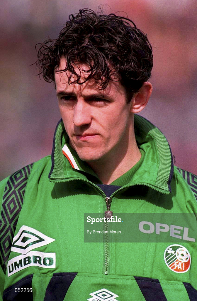 27 March 1995; David Savage of Ireland ahead of the UEFA U21 Championship Qualifier between Republic of Ireland and England at Dalymount Park in Dublin. Photo By Brendan Moran/Sportsfile
