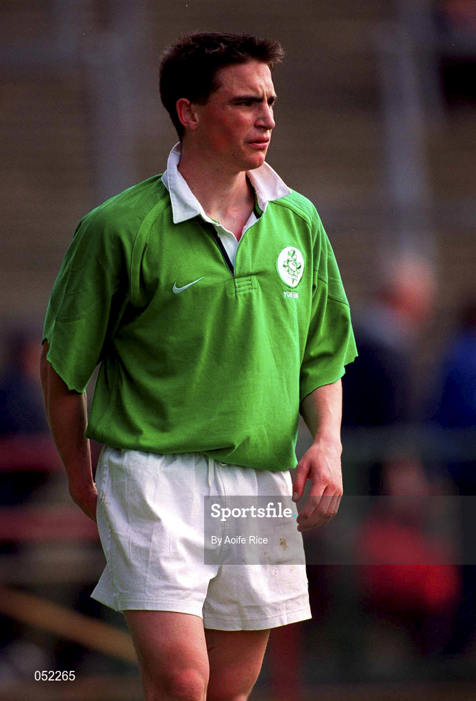 28 April 2000; David Cookson of Ireland during the 4 Nations U18 Championship match between Ireland and England at Lansdowne Road in Dublin. Photo by Aoife Rice/Sportsfile