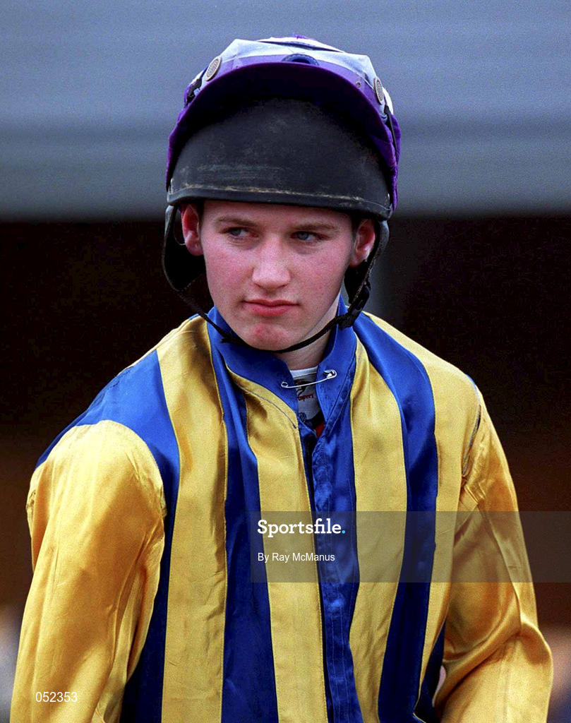 16 January 2000; Jockey Dessie Hughes at Fairyhouse Racecourse in Meath. Photo by Ray McManus/Sportsfile