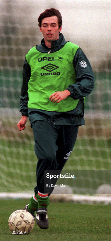 14 May 1996; Gary Breen during a Republic of Ireland squad Training session at AUL Sports Complex in Dublin. Photo by David Maher/Sportsfile