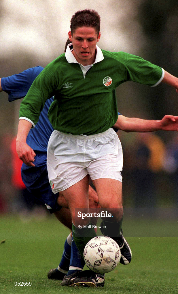 25 May 2000; Graham Barrett of Republic of Ireland during the Toulon Under-21 Tournament Group A match between Republic of Ireland and Colombia at Mayol Stadium in Toulon, France. Photo by Matt Browne/Sportsfile