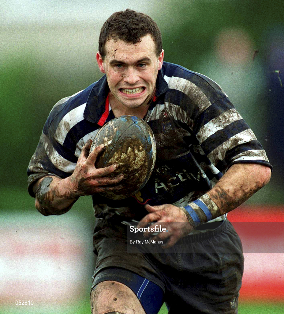 29 April 2000; James Ferris of Blackrock College during the AIB All-Ireland League Division 2 match between Blackrock College and Old Crescent at Stradbrook Road in Dublin. Photo by Ray McManus/Sportsfile
