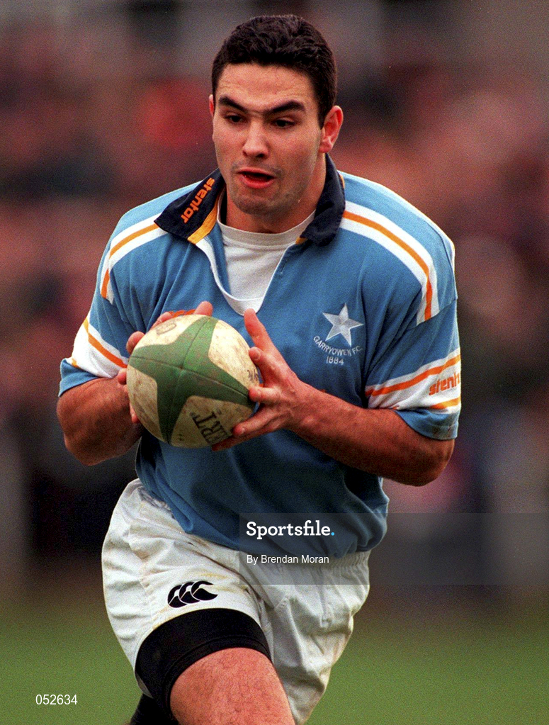 21 January 2000; Jeremy Staunton of Garryowen during the AIB All-Ireland League Division 1 match between Garryowen and St Mary's at Dooradoyle in Limerick. Photo by Brendan Moran/Sportsfile