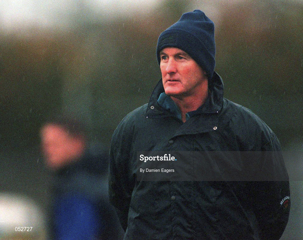 29 October 2000; Roscommon manager John Tobin during the Church & General National Football League Division 1A match between Roscommon and Galway at Dr Hyde Park in Roscommon. Photo by Damien Eagers/Sportsfile