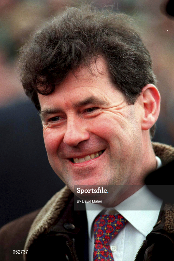24 April 1997; Owner JP McManus afters sending out Grimes to win the Murphy's Irish Stout Champion Four Year Old Hurdle at Punchestown Racecourse in Kildare. Photo by David Maher/Sportsfile