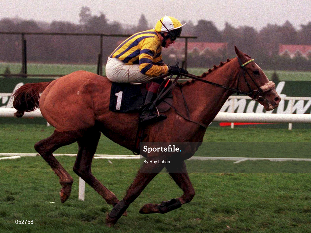 31 December 2000; Michael Mor, with Barry Geraghty up, on their way to winning the O'Dwyers Stillorgan Orchard Novice Hurdle on day three of the Leopardstown Christmas Festival at Leopardstown Racecourse in Dublin. Photo by Ray Lohan/Sportsfile