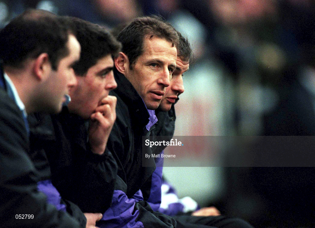 23 December 2000; Terenure coach Kevin Putt during the AIB All-Ireland League Division 1 match between Terenure College RFC and Cork Constitution RFC at Lakelands Park in Dublin. Photo by Matt Browne/Sportsfile