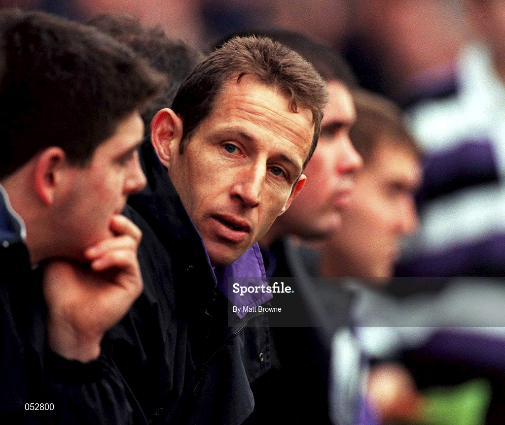 23 December 2000; Terenure coach Kevin Putt during the AIB All-Ireland League Division 1 match between Terenure College RFC and Cork Constitution RFC at Lakelands Park in Dublin. Photo by Matt Browne/Sportsfile