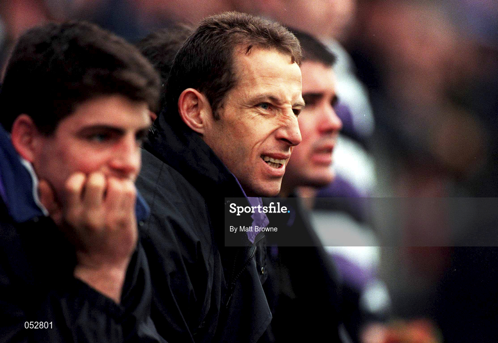 23 December 2000; Terenure coach Kevin Putt during the AIB All-Ireland League Division 1 match between Terenure College RFC and Cork Constitution RFC at Lakelands Park in Dublin. Photo by Matt Browne/Sportsfile