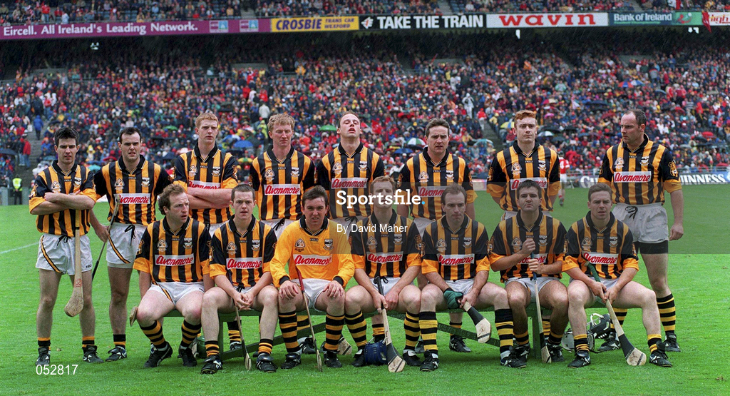 12 September 1999; Kilkenny team prior to the GAA Hurling All-Ireland Senior Championship Final match between Cork v Kilkenny at Croke Park in Dublin. Photo by David Maher/Sportsfile