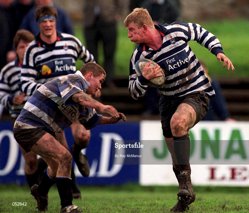 29 April 2000; Leo Cullen of Blackrock College during the AIB All-Ireland League Division 2 match between Blackrock College and Old Crescent at Stradbrook Road in Dublin. Photo by Ray McManus/Sportsfile