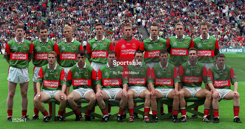 22 August 1999; The Mayo team prior to the All-Ireland Senior Football Championship Semi-Final match between Cork and Mayo at Croke Park in Dublin. Photo by Ray McManus/Sportsfile
