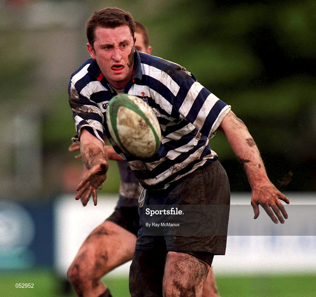 29 April 2000; Michael Jackson of Blackrock College during the AIB All-Ireland League Division 2 match between Blackrock College and Old Crescent at Stradbrook Road in Dublin. Photo by Ray McManus/Sportsfile