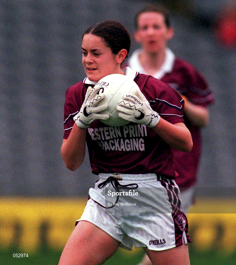 1 October 2000; Michelle Brennan of Galway during the  All-Ireland Ladies Junior Football Final match between Down and Galway at Croke Park in Dublin. Photo by Ray McManus/Sportsfile