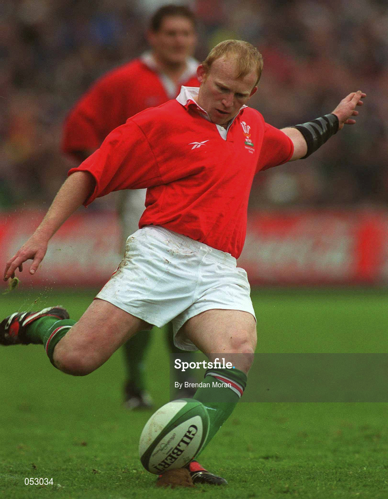 1 April 2000; Neil Jenkins of Wales during the Lloyds TSB 6 Nations match between Ireland and Wales at Lansdowne Road in Dublin. Photo by Brendan Moran/Sportsfile