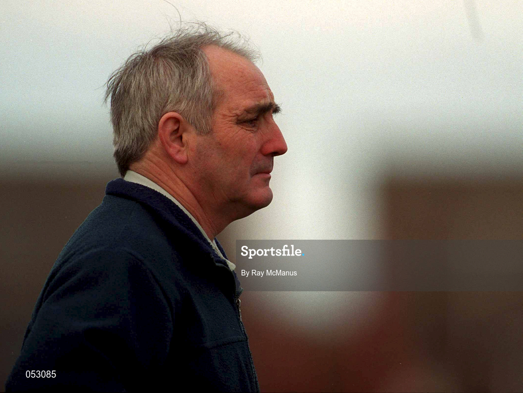 4 November 2000; Birr manager PA Joe Whelahan during the AIB Leinster Club Hurling Championship Quarter-Final match between Castletown and Birr at O'Moore Park in Portlaoise, Laois. Photo by Ray McManus/Sportsfile