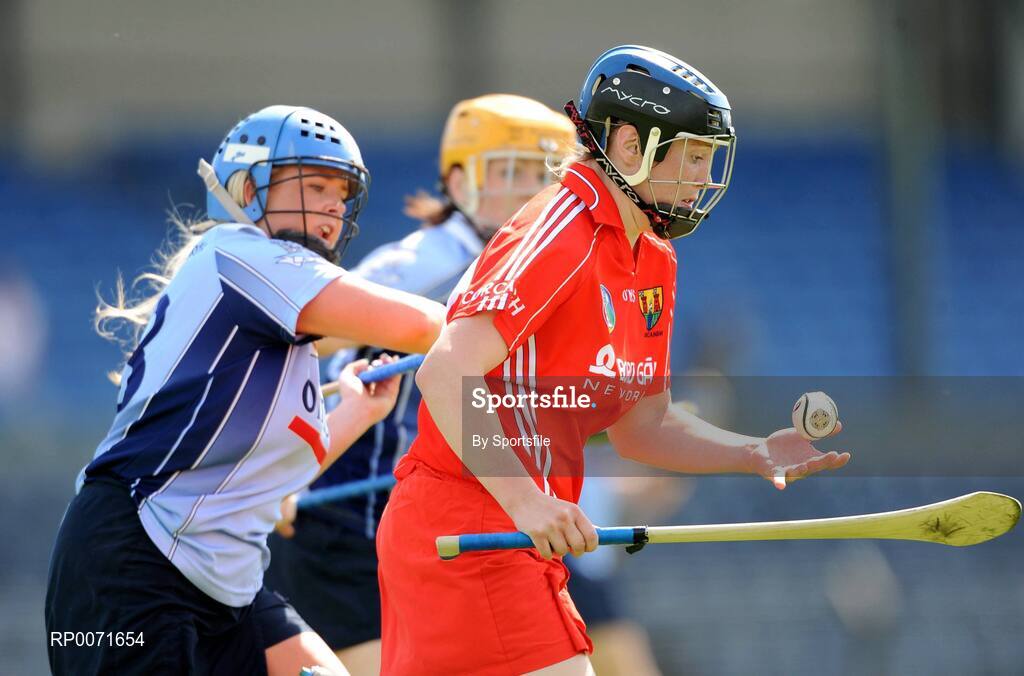 20 June 2009; Emer Dillon, Cork, in action against Niamh Taylor, Dublin. Gala Senior Camogie Championship, Group 1, Round 1, Cork v Dublin, Pairc Ui Rinn, Cork. Photo by Sportsfile