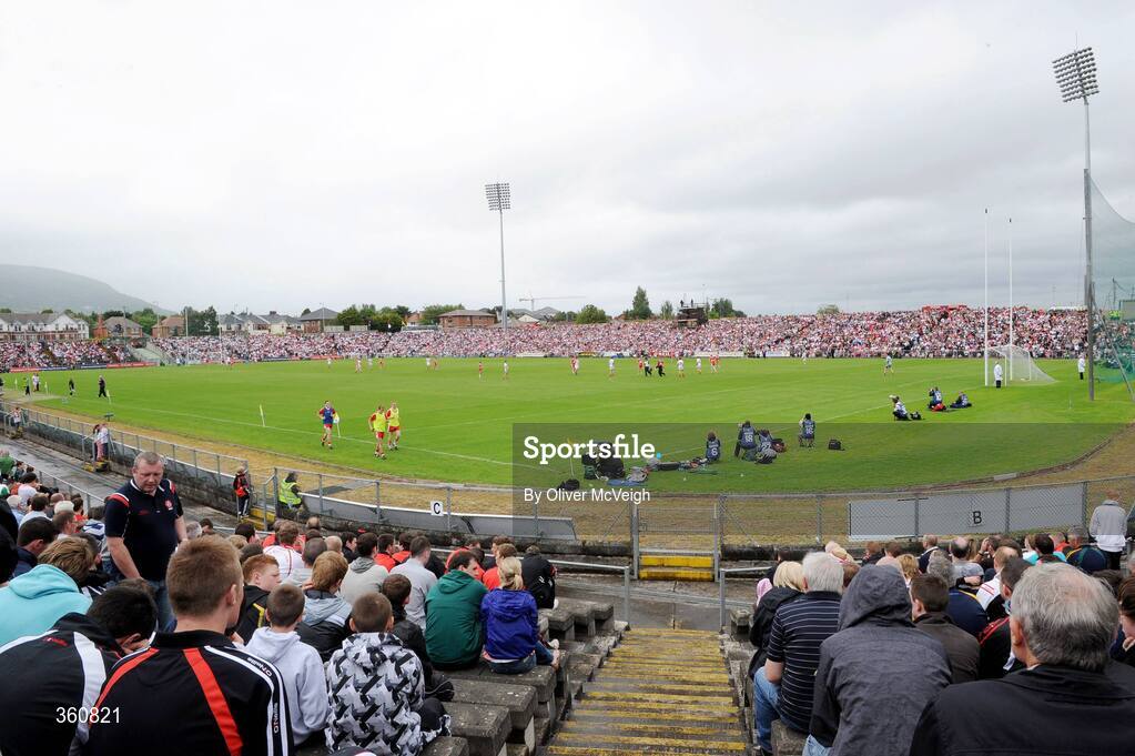 21 June 2009; A general view of Casement Park. GAA Football Ulster Senior Championship Semi-Final, Tyrone v Derry, Casement Park, Belfast, Co. Antrim. Picture credit: Oliver McVeigh / SPORTSFILE