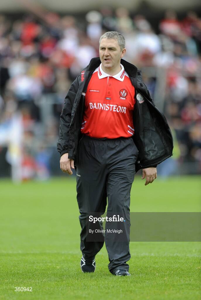 21 June 2009;  Derry manager, Damien Cassidy, before the game. GAA Football Ulster Senior Championship Semi-Final, Tyrone v Derry, Casement Park, Belfast, Co. Antrim. Picture credit: Oliver McVeigh / SPORTSFILE