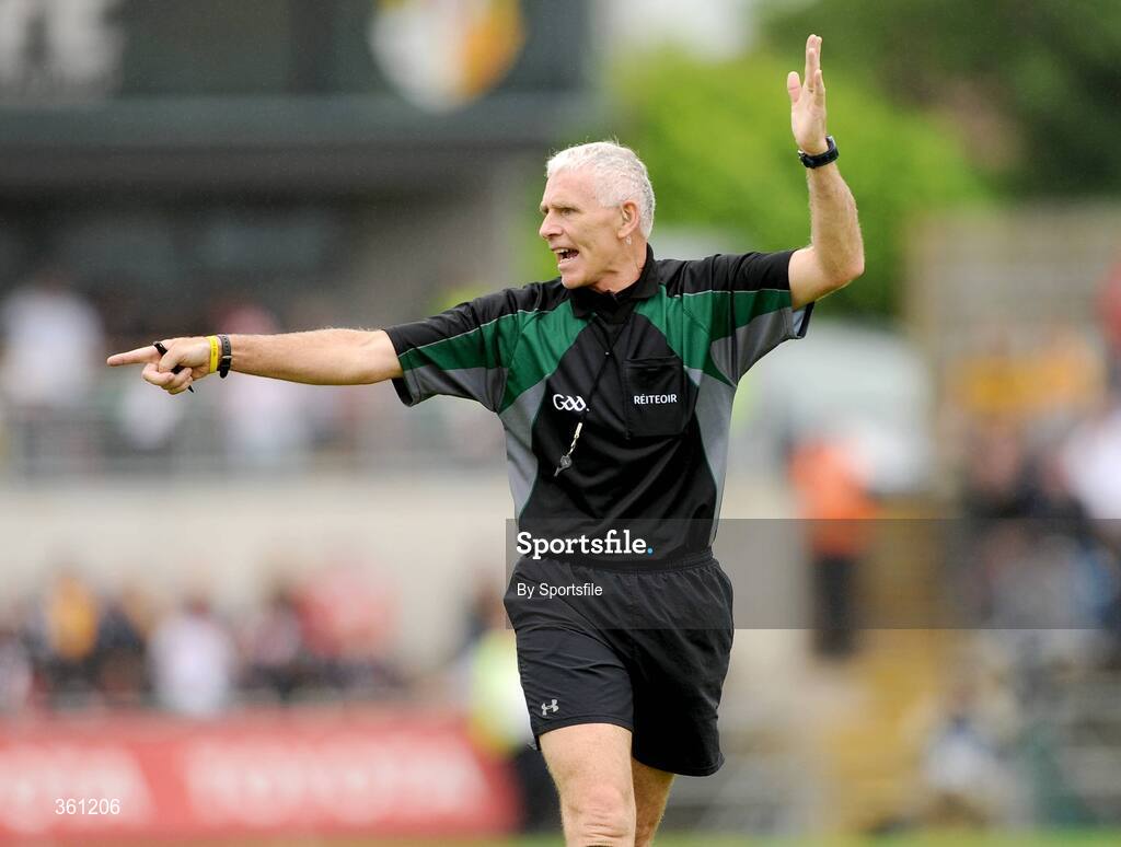 21 June 2009; Referee Gearoid O'Conamha. GAA Football Ulster Senior Championship Semi-Final, Tyrone v Derry, Casement Park, Belfast, Co. Antrim. Photo by Sportsfile