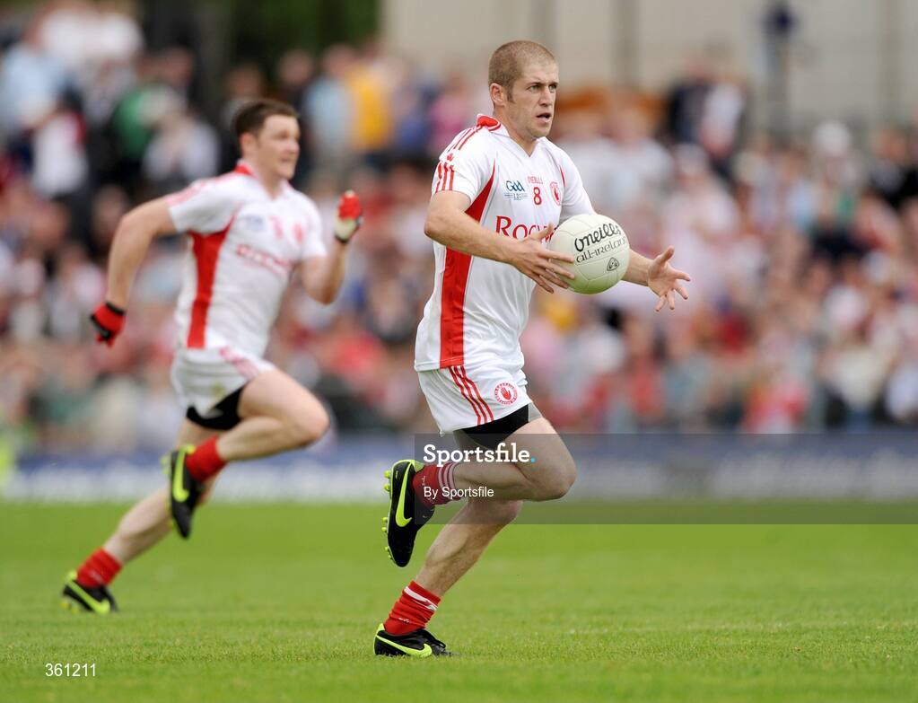 21 June 2009; Kevin Hughes, Tyrone. GAA Football Ulster Senior Championship Semi-Final, Tyrone v Derry, Casement Park, Belfast, Co. Antrim. Photo by Sportsfile