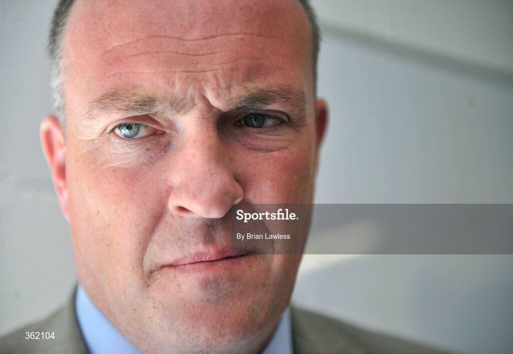 24 June 2009; Dublin manager Pat Gilroy during a press conference ahead of their Leinster Senior Football Championship Semi-Final game against Westmeath on Sunday. St Claire's, Griffith Avenue, Dublin. Picture credit: Brian Lawless / SPORTSFILE