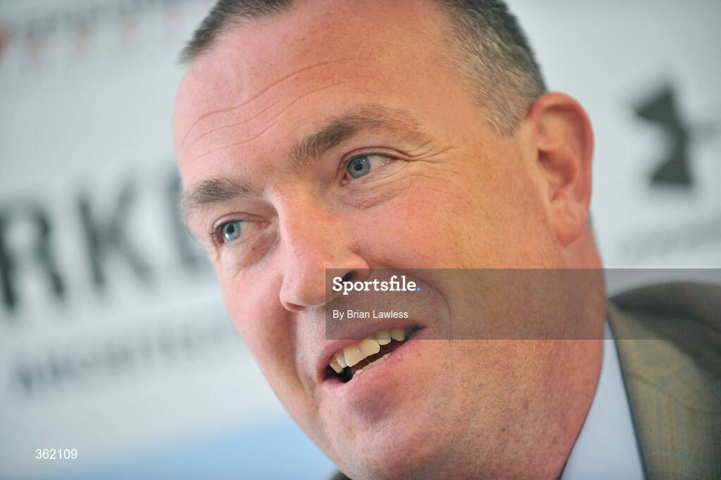 24 June 2009; Dublin manager Pat Gilroy during a press conference ahead of their Leinster Senior Football Championship Semi-Final game against Westmeath on Sunday. St Claire's, Griffith Avenue, Dublin. Picture credit: Brian Lawless / SPORTSFILE