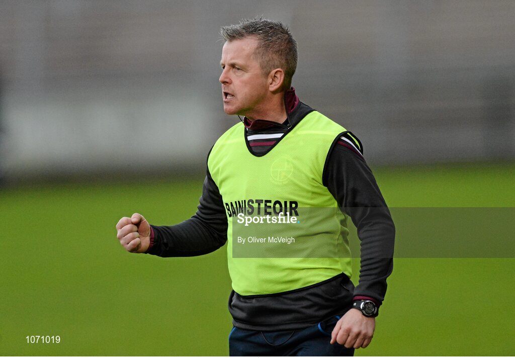 25 October 2015; Michael McShane, Slaughtneil manager. AIB GAA Hurling Ulster GAA Senior Club Championship Final, Cushendall v Slaughtneil Ruairí Óg. Athletic Grounds, Armagh. Picture credit: Oliver McVeigh / SPORTSFILE